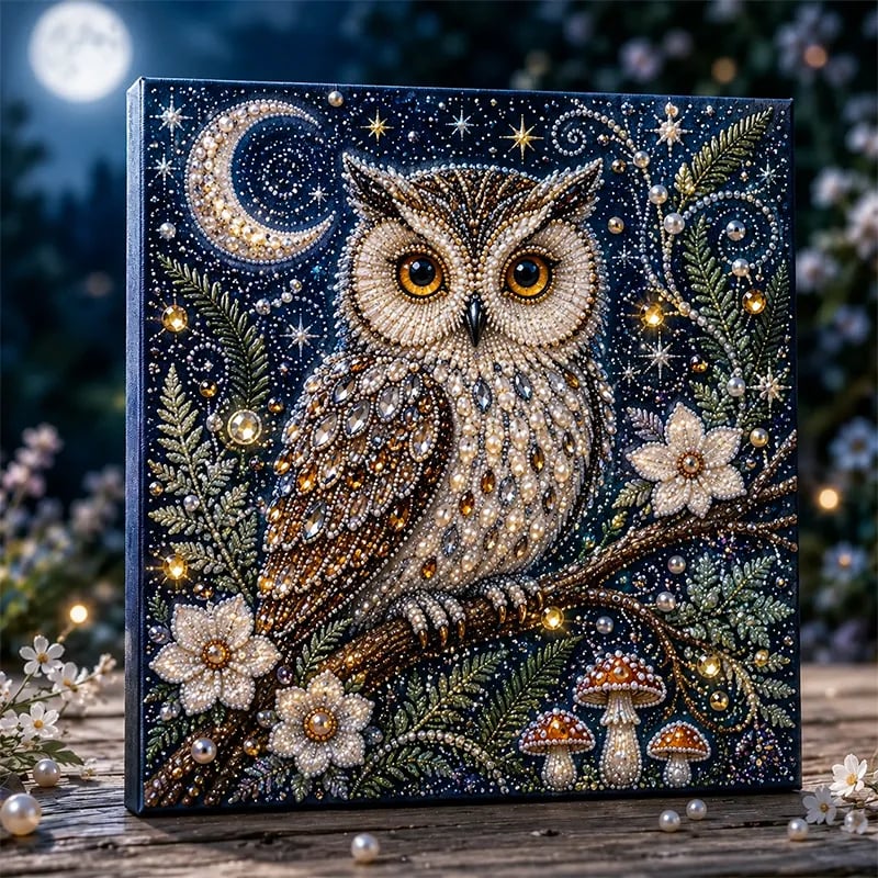 🔥 Last Day 49% OFF - 🦉✨Enchanted Animal Pearl Art DIY Kit – 🎨Relaxing DIY Craft to Create Stunning Animal Artwork 