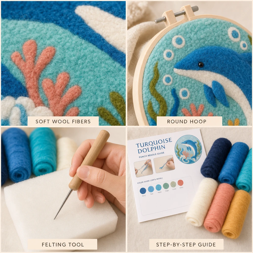The Ocean Friends Wool Felt Kits That Turn Making Into Wall Art