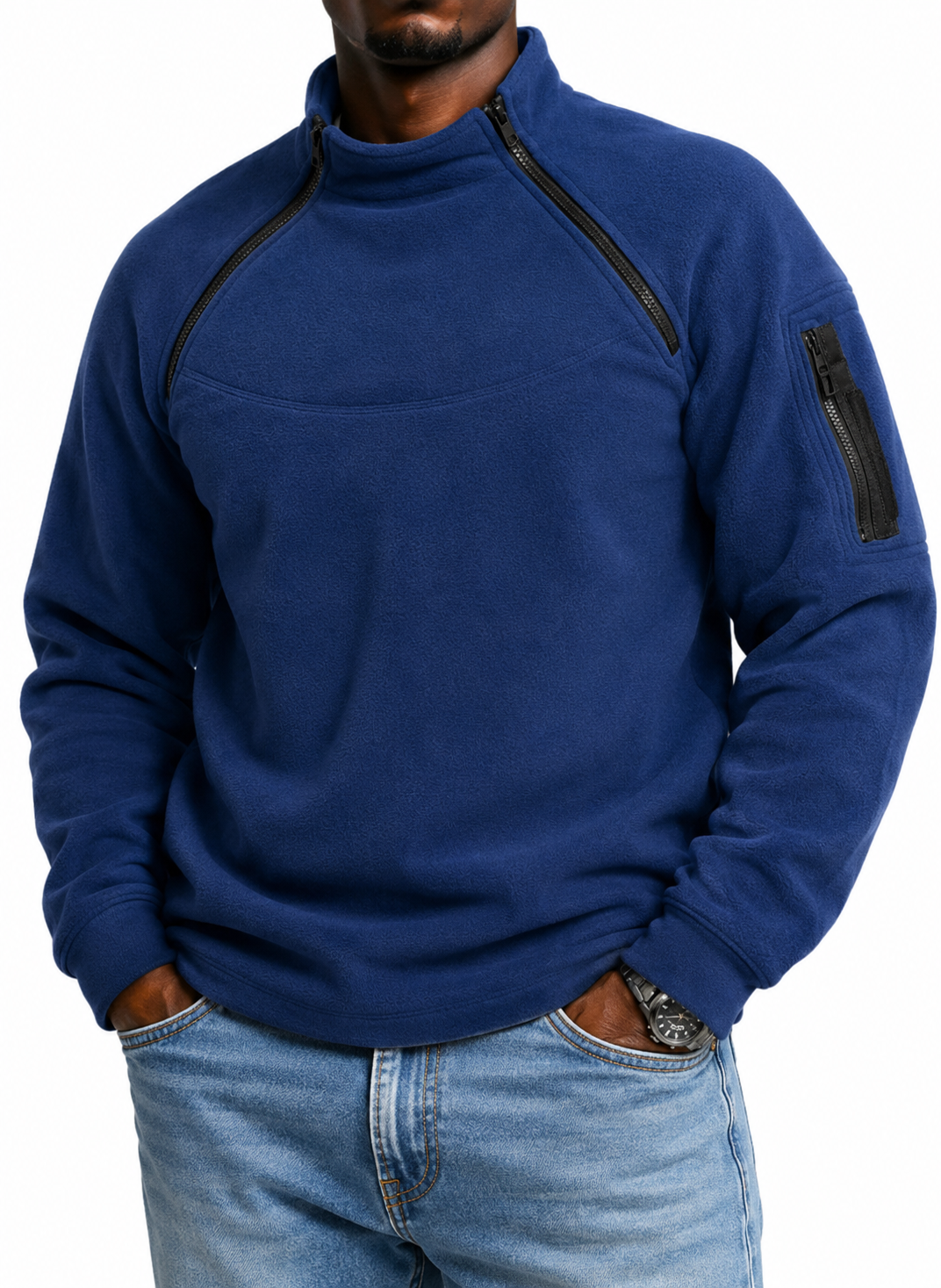 Tactical Fleece Hoodie - Windproof Thermal Pullover for Field & Range