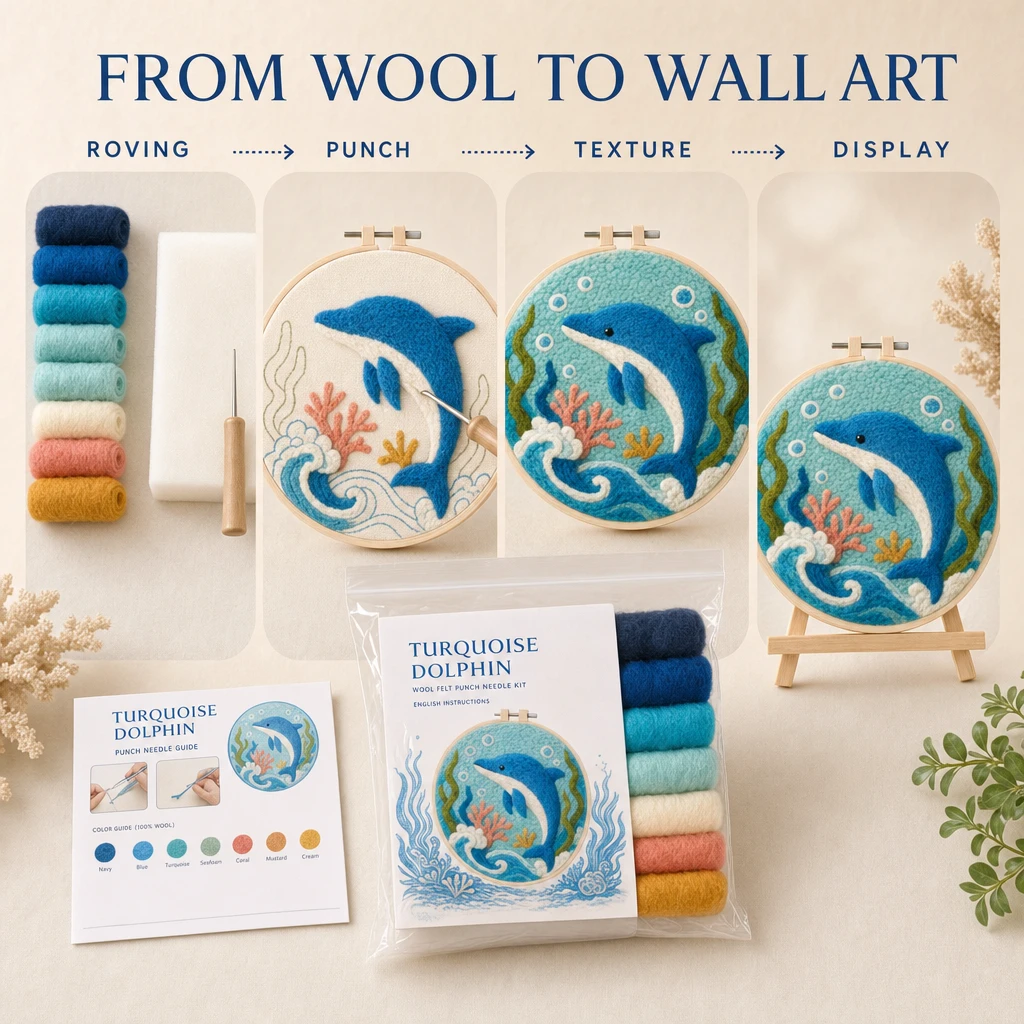 The Ocean Friends Wool Felt Kits That Turn Making Into Wall Art