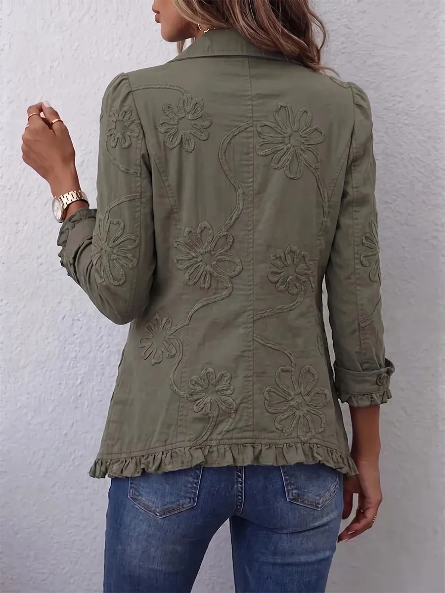 New Arrival🔥 Vintage Floral Bloom Button Jacket