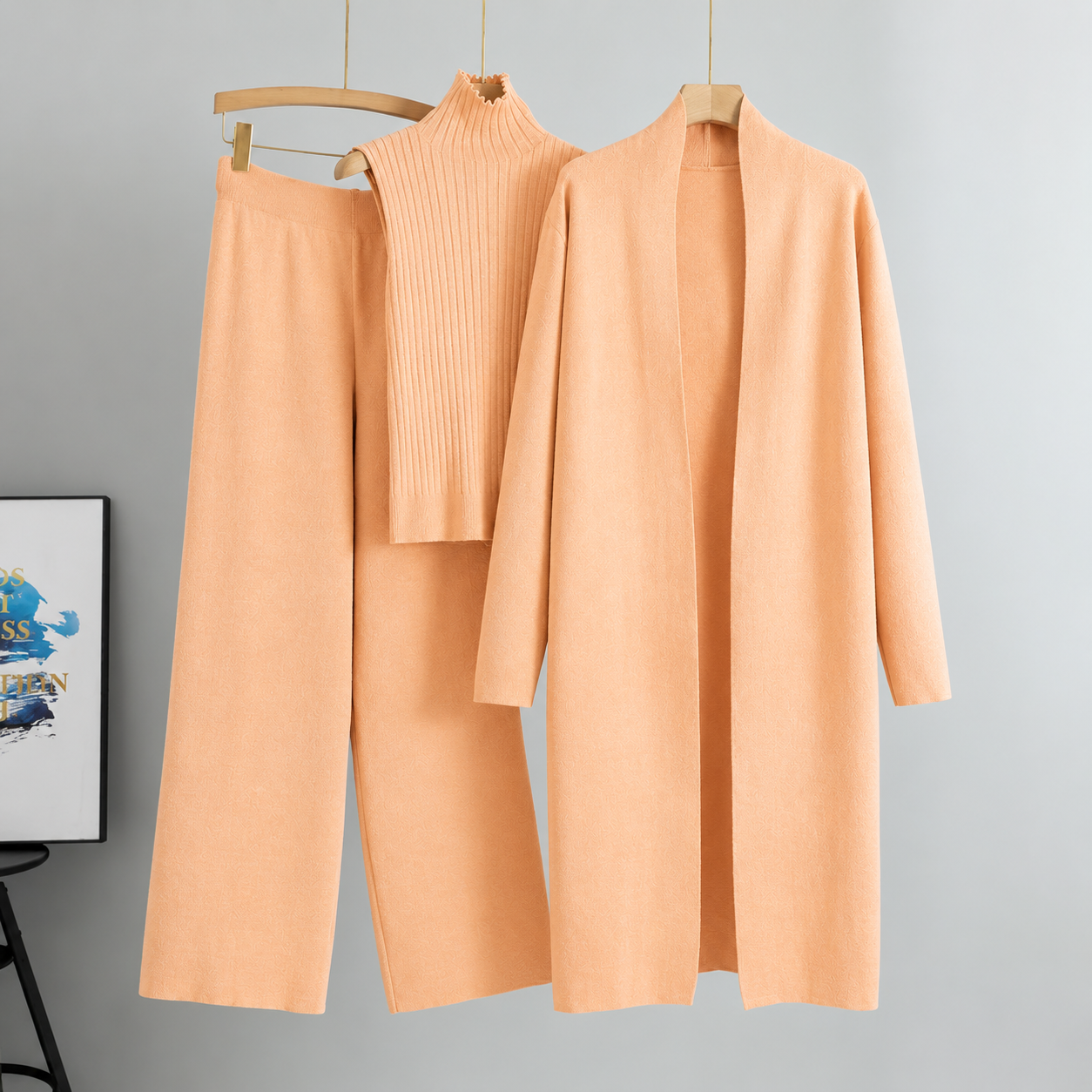 Elena 3-Piece Knitted Pant Set