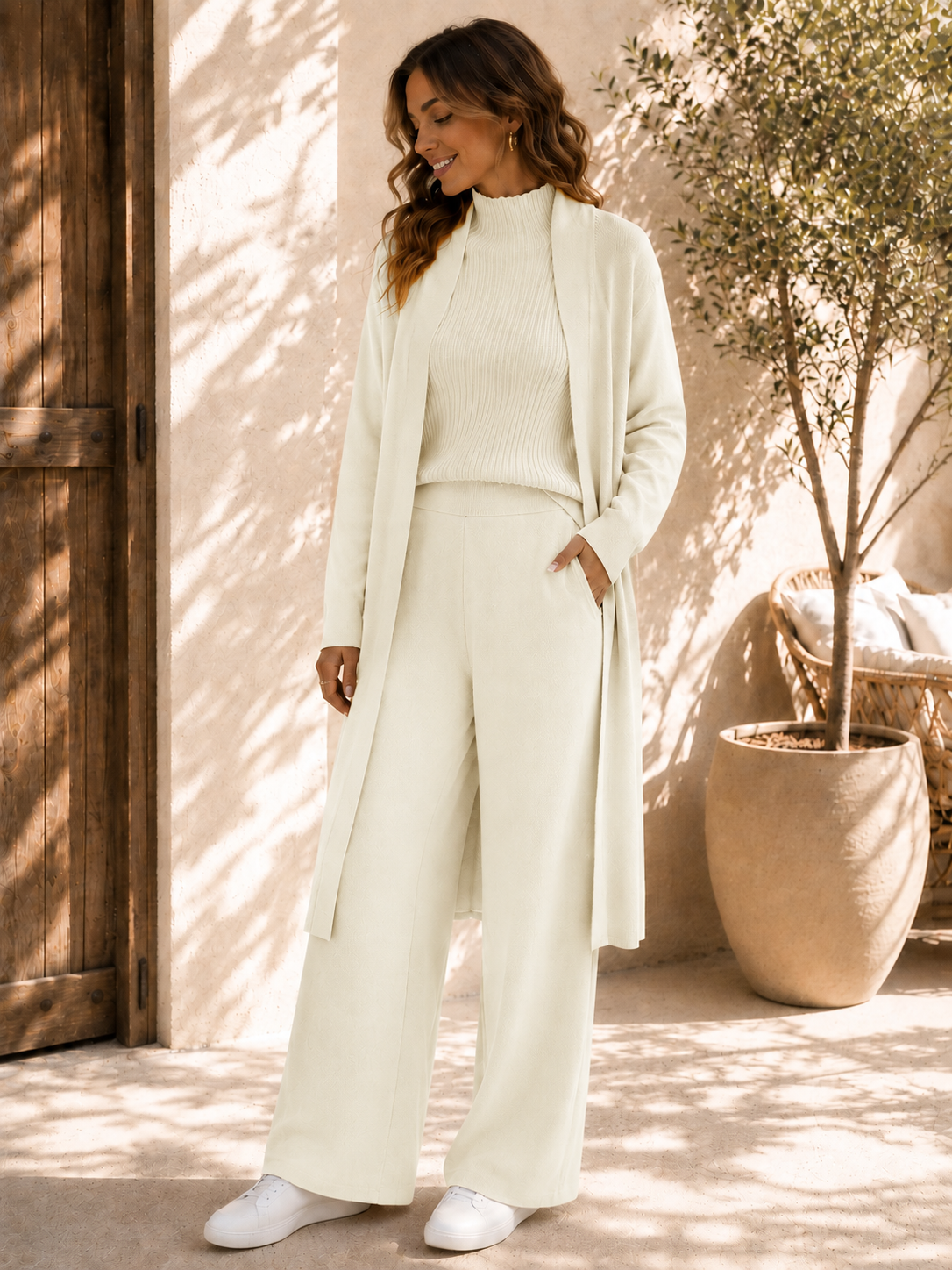 ✨Bestseller! ❄️3-Piece Knitted Pant Set