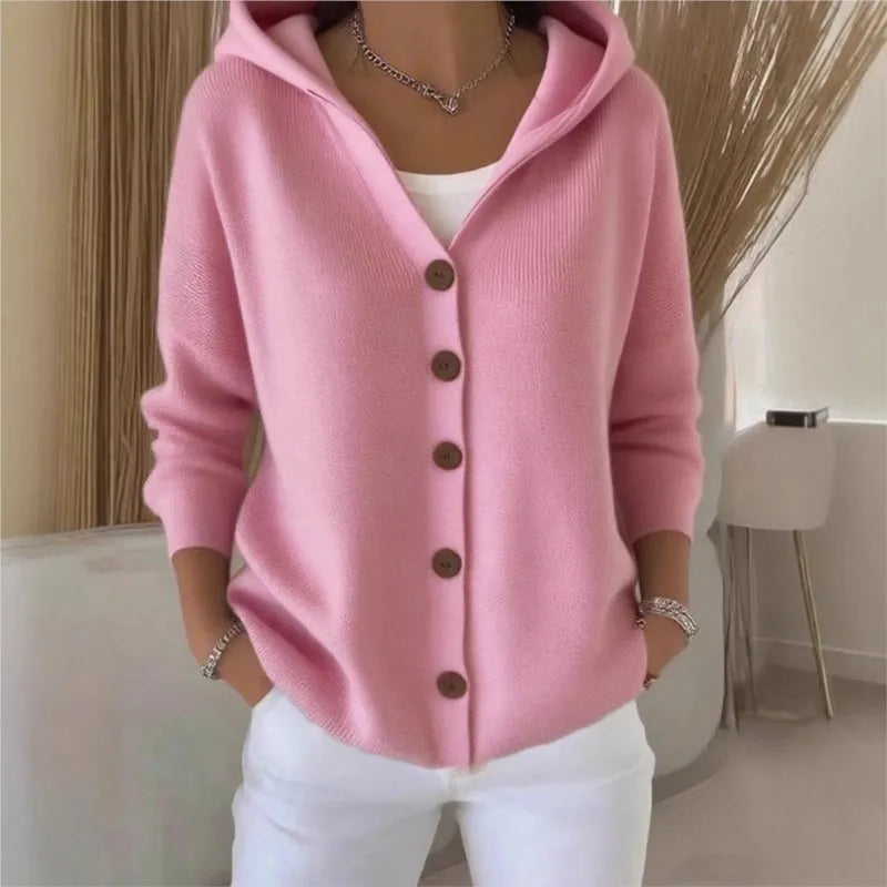 Fiona - Trendy Hooded Cardigan
