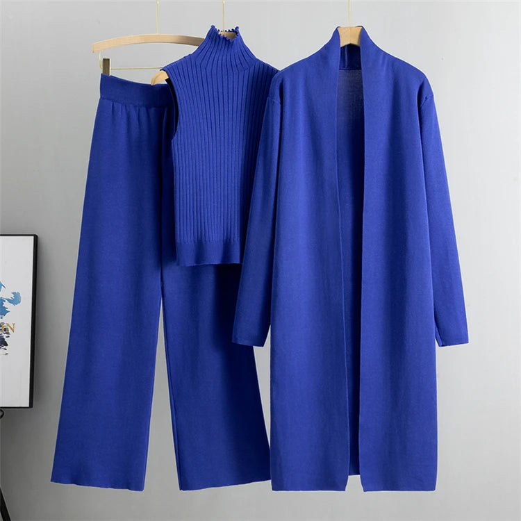 Elena 3-Piece Knitted Pant Set