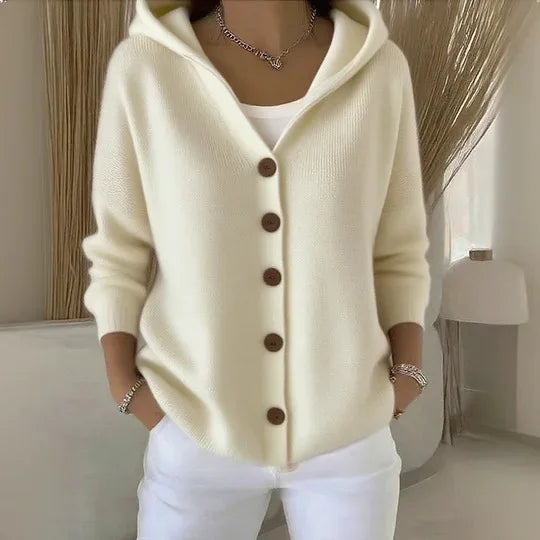 Fiona - Trendy Hooded Cardigan