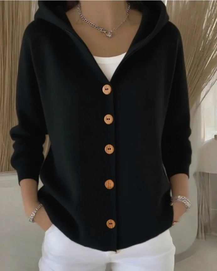 Fiona - Trendy Hooded Cardigan