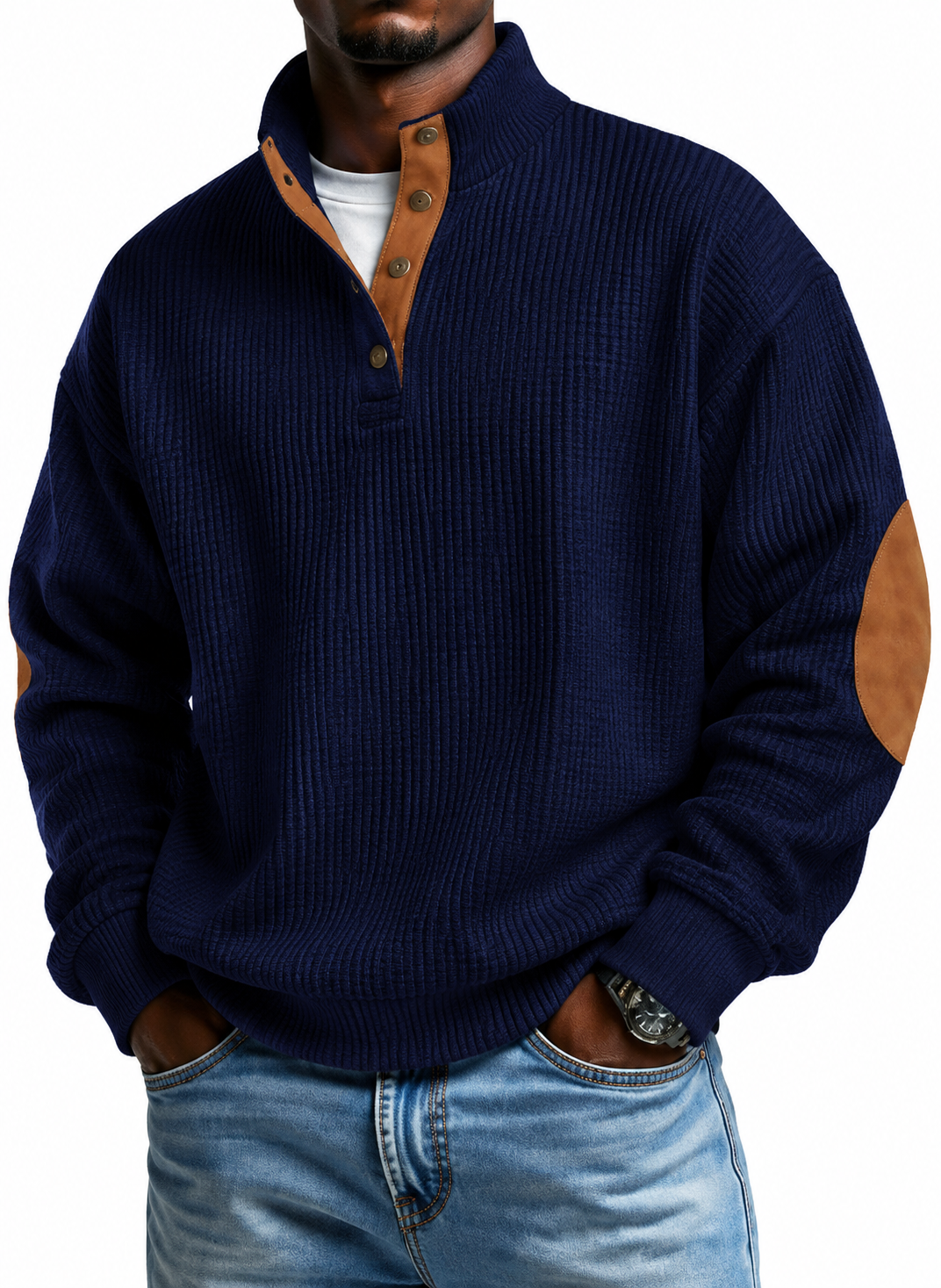 🧥🧥🧥New Corduroy Casual Stand-Collar Long-Sleeve Sweatshirt🔥🔥🔥