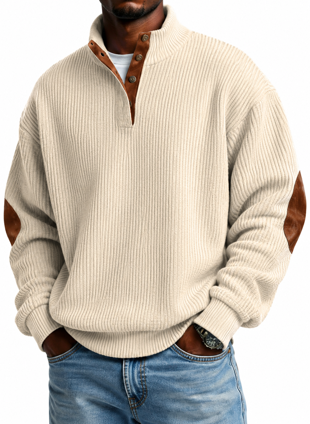 🧥🧥🧥New Corduroy Casual Stand-Collar Long-Sleeve Sweatshirt🔥🔥🔥