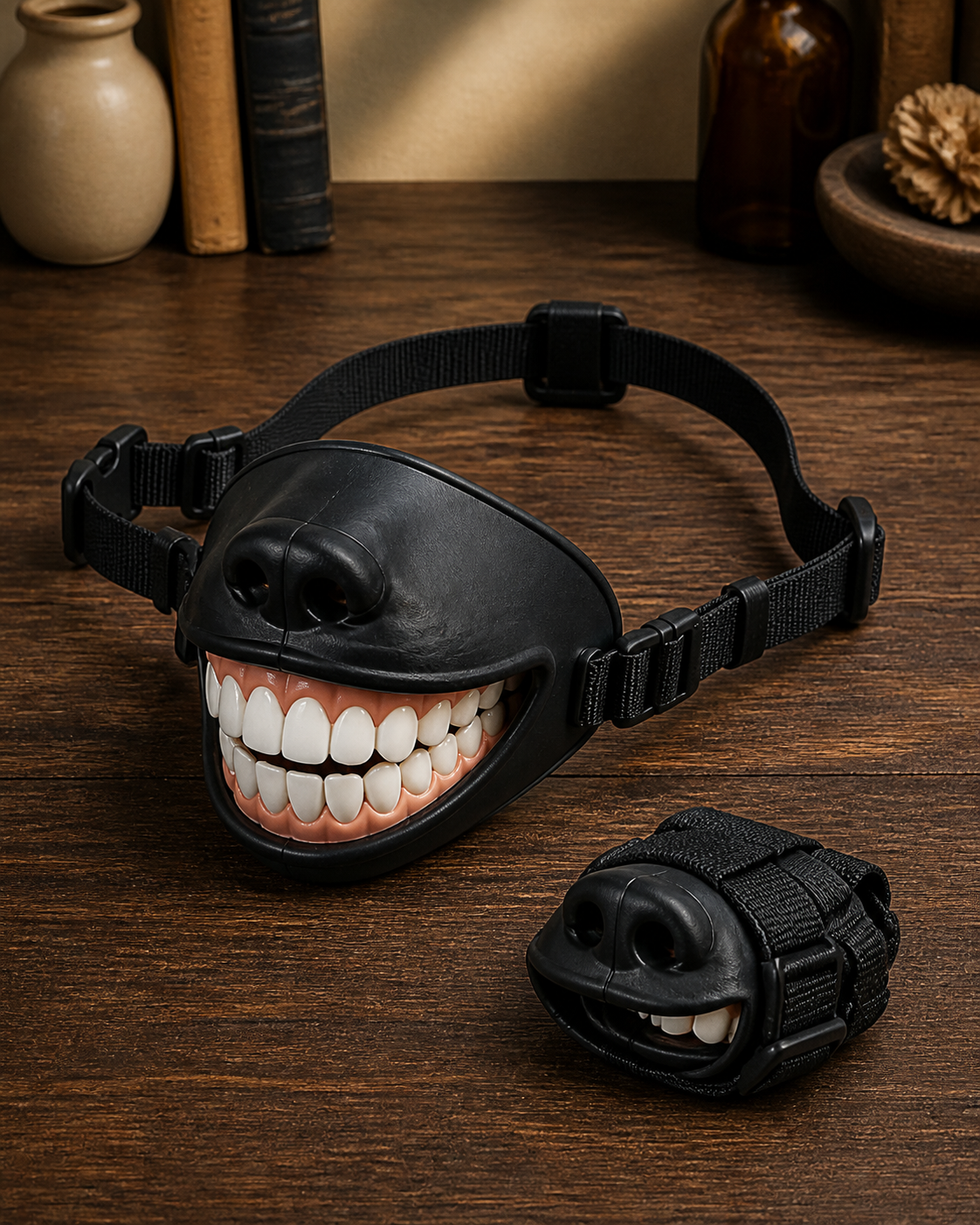Funny Dog Smile Muzzle - Novelty Pet Accessory