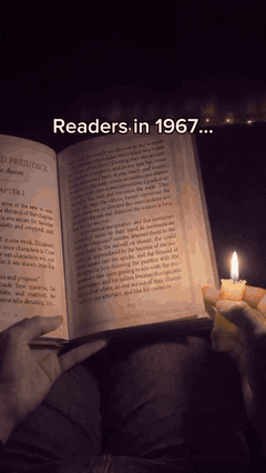 StoryVerse projector creating a cozy reading atmosphere