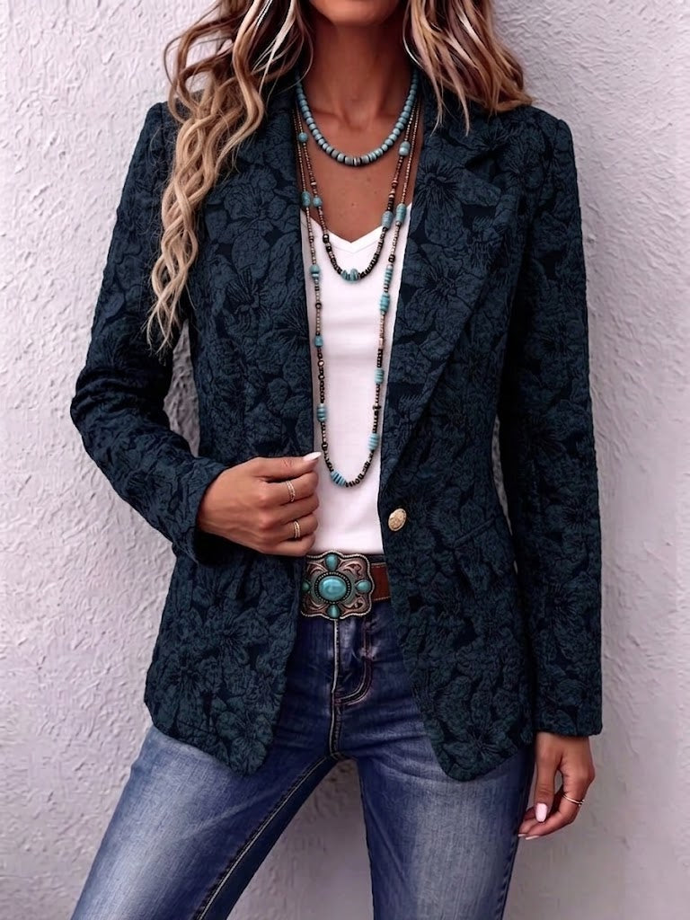 New Arrival🔥 Vintage-style Lily Jacquard Slim-fit Blazer