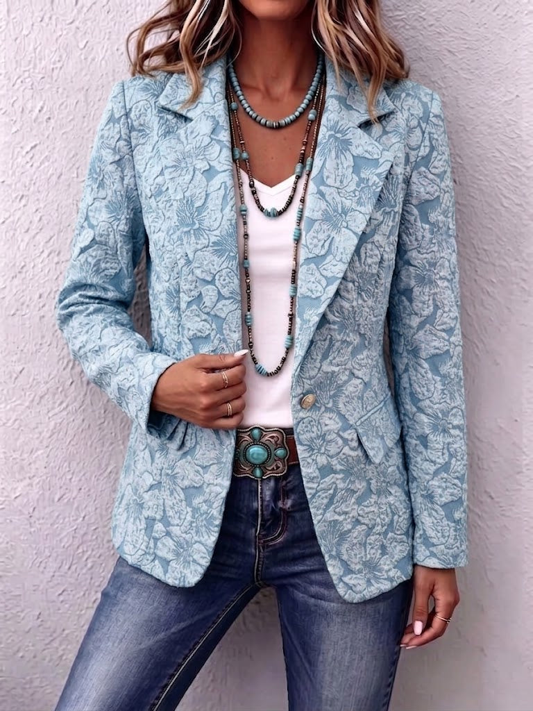 New Arrival🔥 Vintage-style Lily Jacquard Slim-fit Blazer