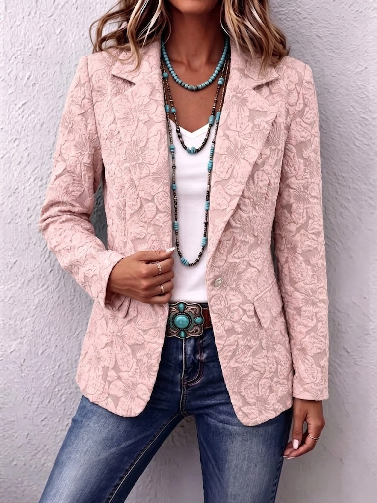 New Arrival🔥 Vintage-style Lily Jacquard Slim-fit Blazer