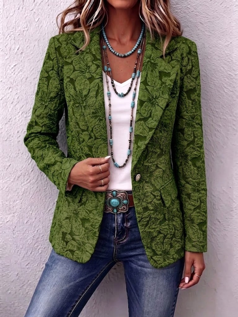 New Arrival🔥 Vintage-style Lily Jacquard Slim-fit Blazer