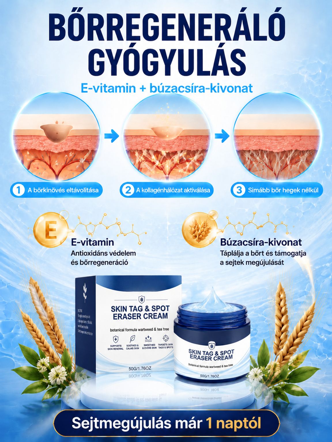  Német Formulájú Bőrhibajavító Krém | -50% Akció + Ingyenes Szállítás