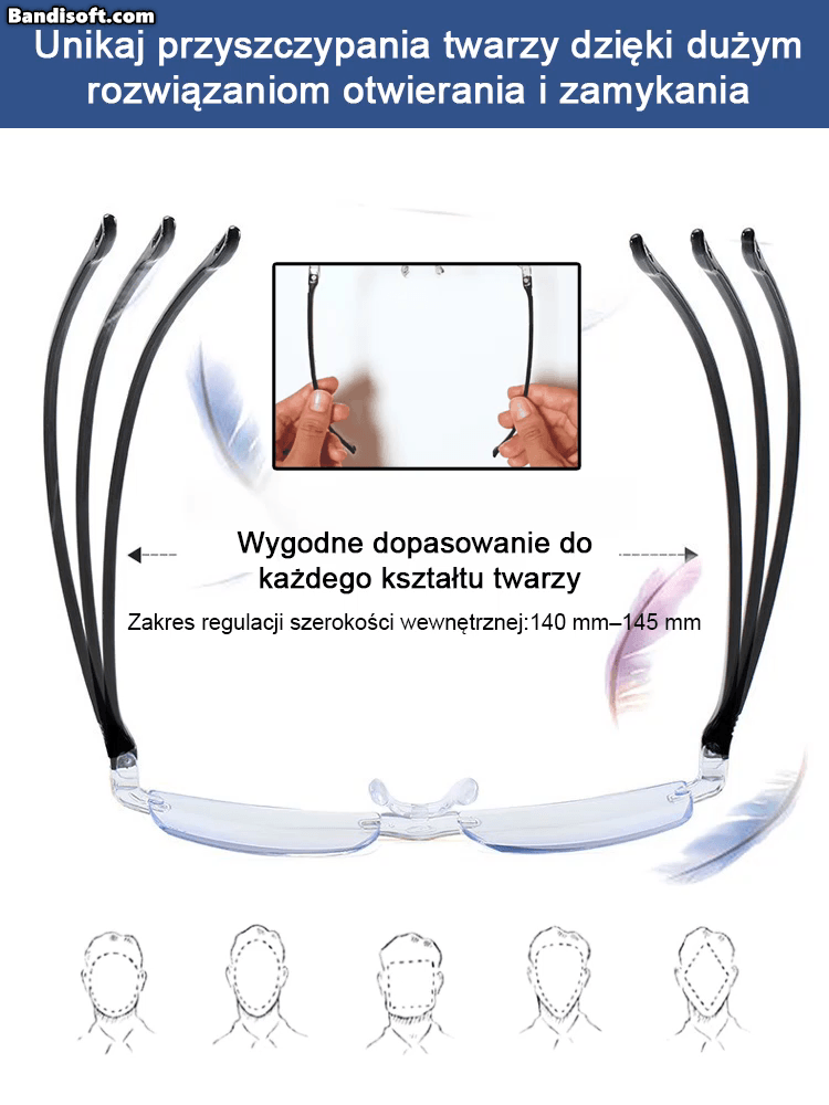 Inteligentne Okulary do Czytania z Auto-Zoomem | Anti-Blue Light (-50%)