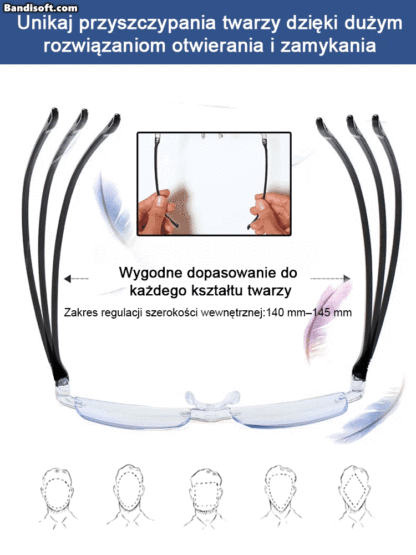 Inteligentne Okulary do Czytania z Auto-Zoomem | Anti-Blue Light (-50%)