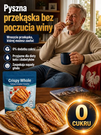 Cała Suszona Żółta Ryba z Głębin - Gotowa Przekąska (3 Smaki)