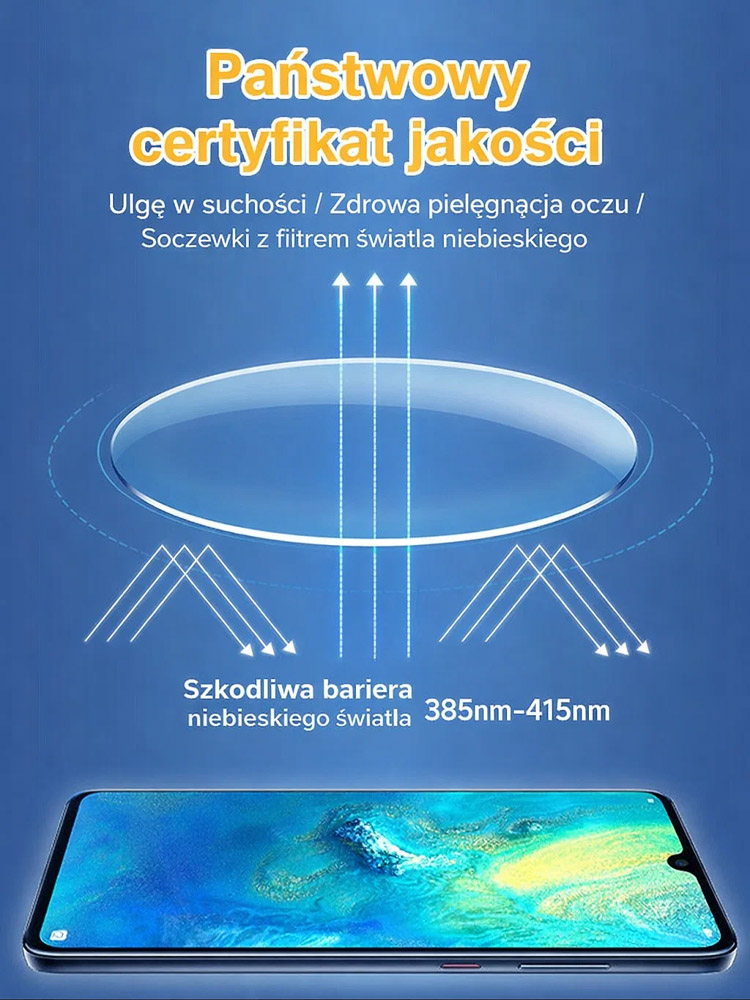 Okulary Progresywne Anti-Blue z Powłoką Przeciwsłoneczną – Darmowa Dostawa & COD -50%