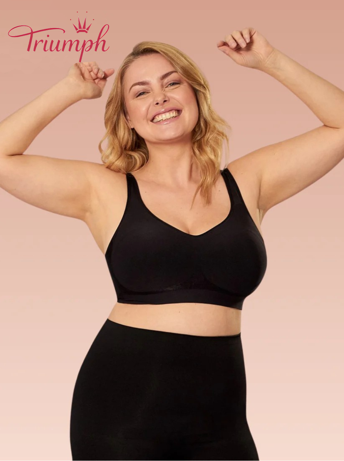 Triumph® 4-częściowy – Nowość 2026 💖 Półmiękki koronkowy biustonosz z haftem | Plus Size [65A–120H]