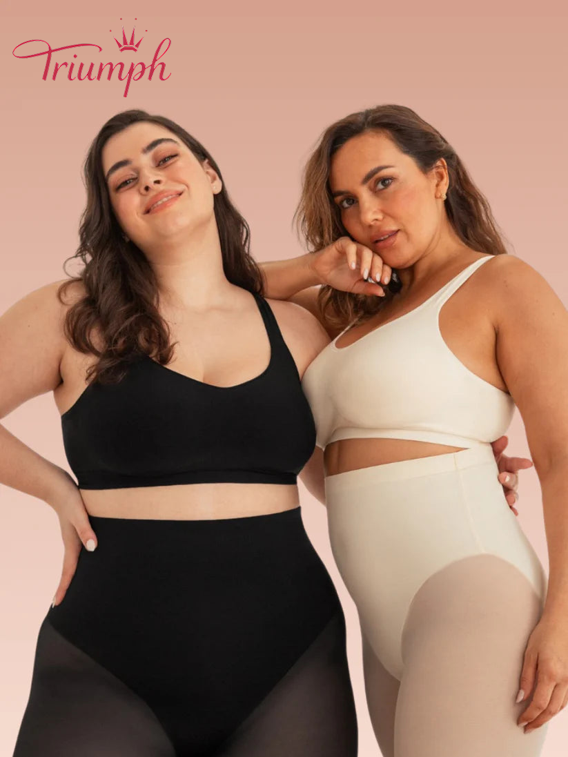 Triumph® 4-częściowy – Nowość 2026 💖 Półmiękki koronkowy biustonosz z haftem | Plus Size [65A–120H]