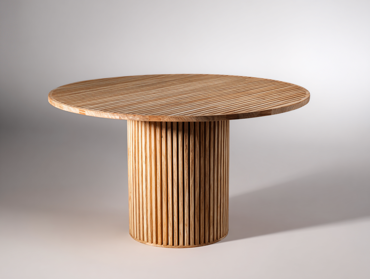 Tavolo da giardino - legno - 135x135x76 cm - marrone - stile moderno-Niriaoliving