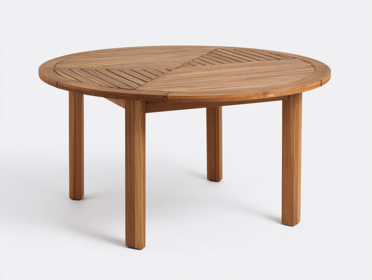 Tavolo da giardino - Teak - 125x125x74 cm - Miele naturale - Classico contemporaneo-Niriaoliving