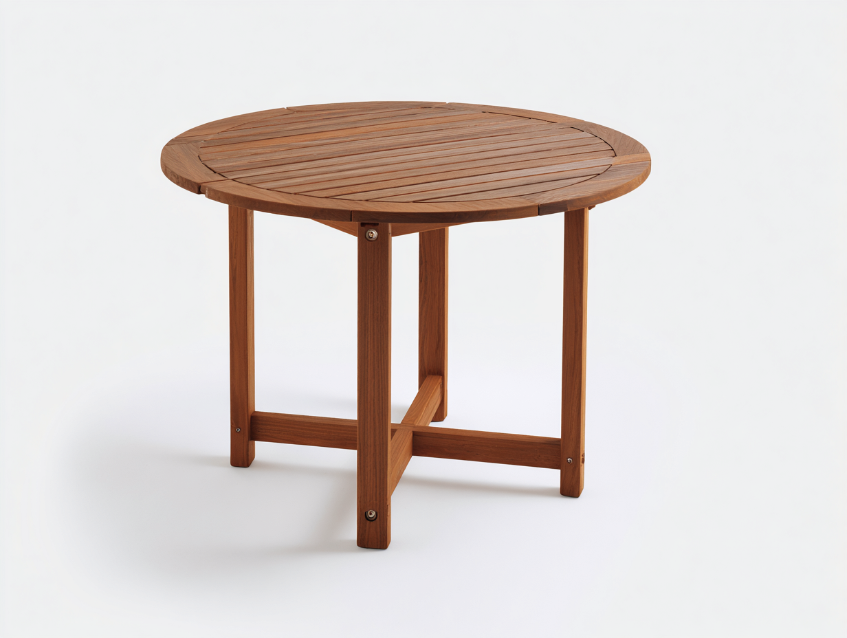 Tavolo da giardino - legno - 92x92x74 cm - marrone - stile classico-Niriaoliving