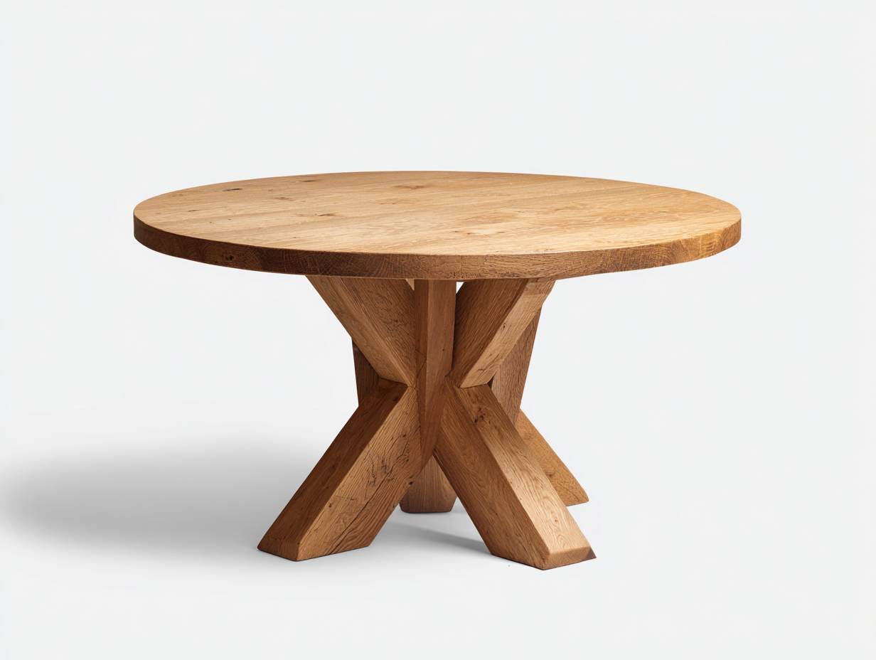 Tavolo da giardino - legno - 124x124x75 cm - marrone - stile rustico-Niriaoliving