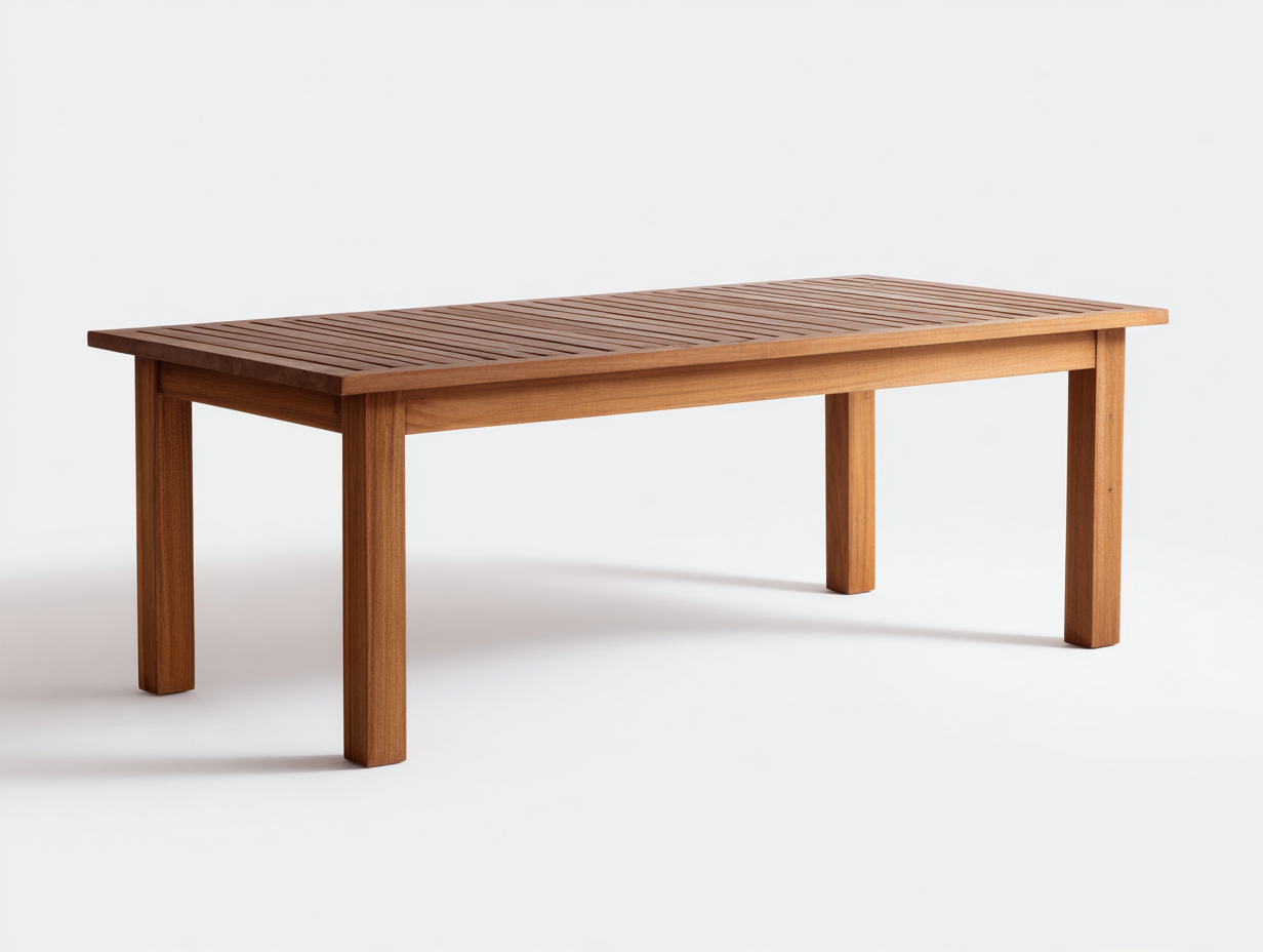 Tavolo da giardino-Legno-180x90x76 cm-Marrone-Design contemporaneo-Savaohaus