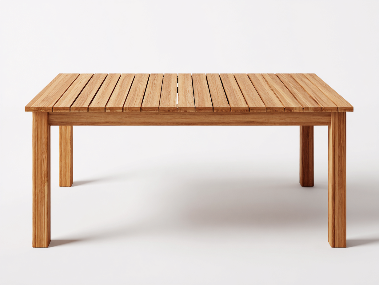 Tavolo da giardino-Legno-175x88x74 cm-Marrone chiaro-Design lineare-Savaohaus