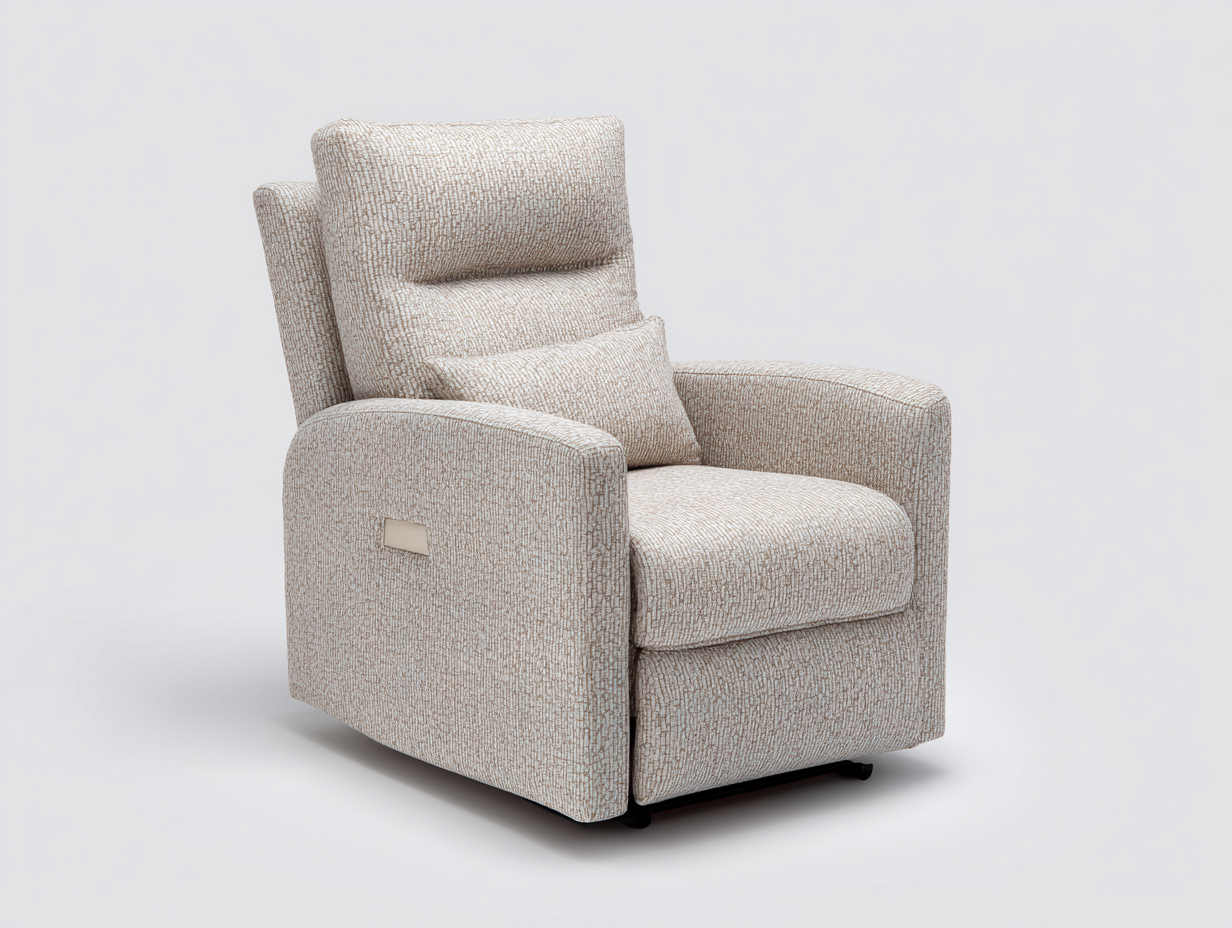 Poltrona reclinabile-Tessuto-96x91x106 cm-Beige-Modern-Savaohaus