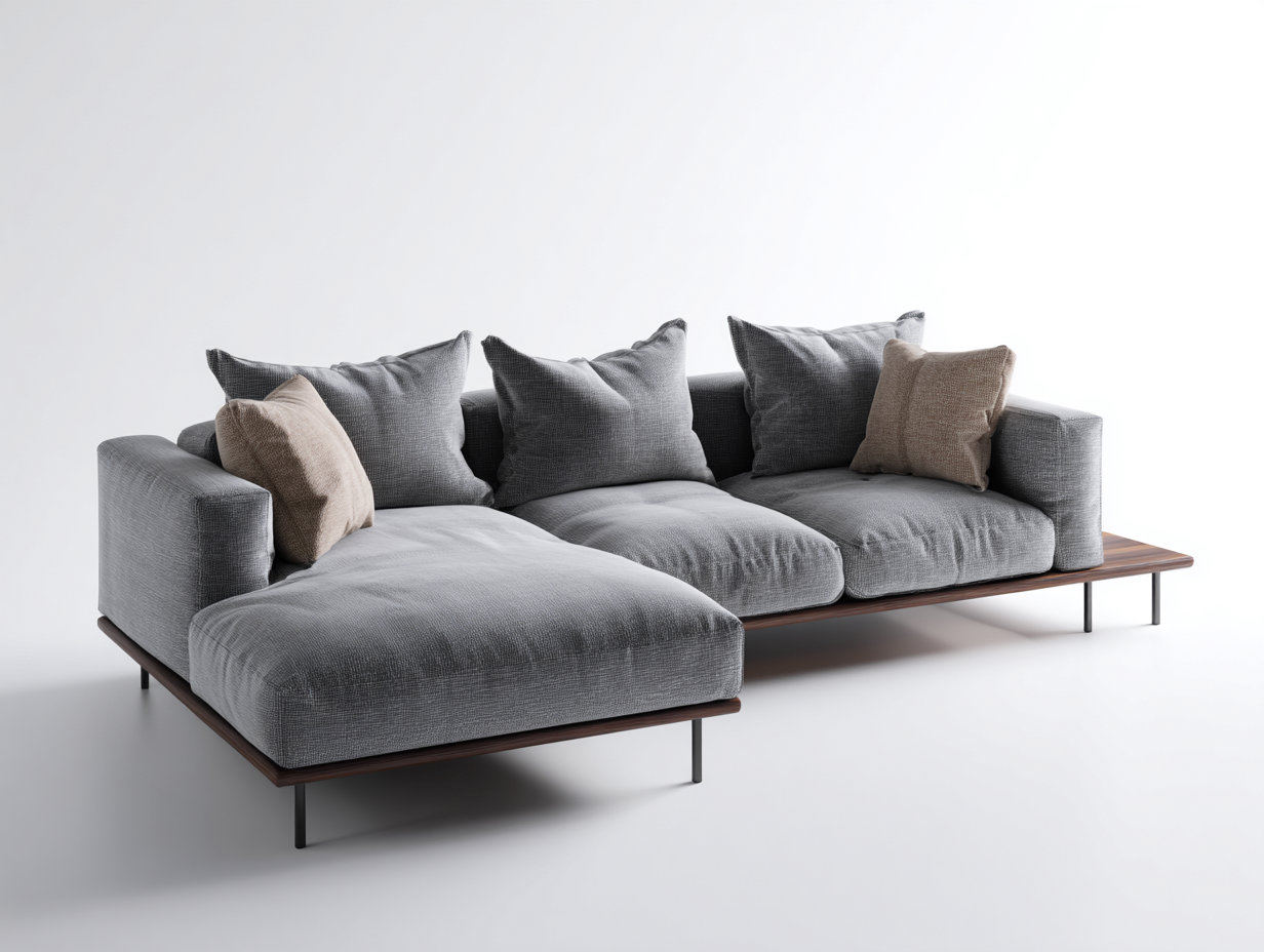 Divano angolare-Tessuto-legno-metallo-286x168x76 cm-Grigio-Moderno-Savaohaus