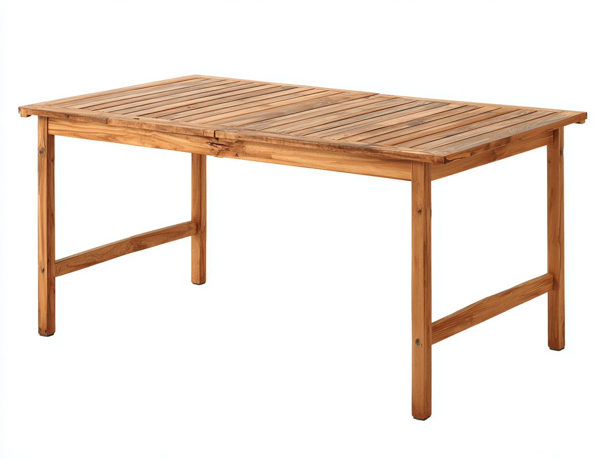 Tavolo da giardino-Legno-160x90x75 cm-Marrone naturale-Rustico-Savaohaus