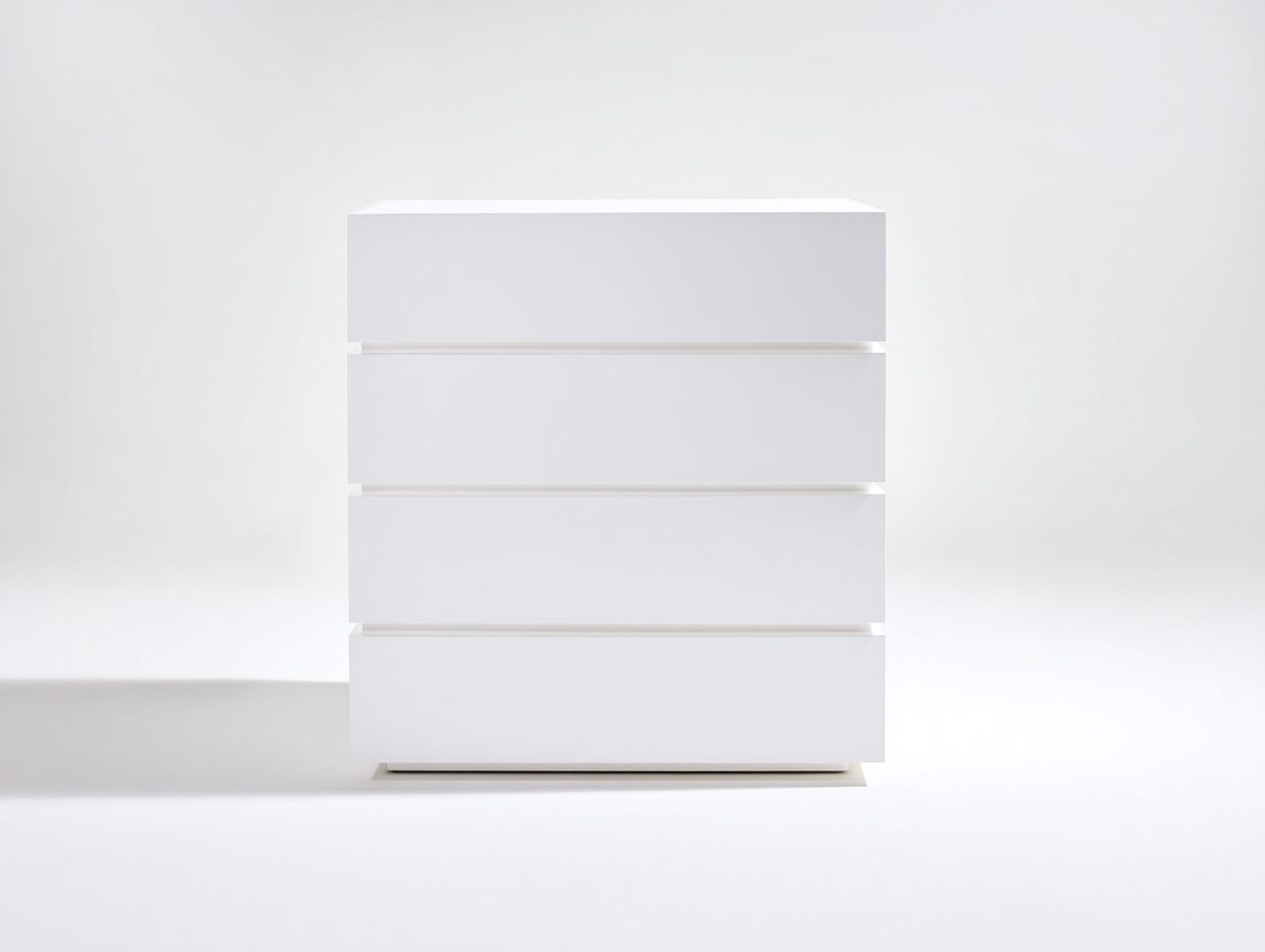 Cassettiera-Legno-MDF-80x42x102 cm-bianco-stile moderno minimalista-Savaohaus