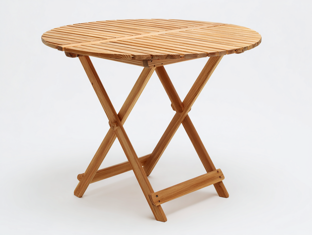 Tavolo da giardino-Legno-90x90x74 cm-Marrone chiaro-Naturale-Savaohaus