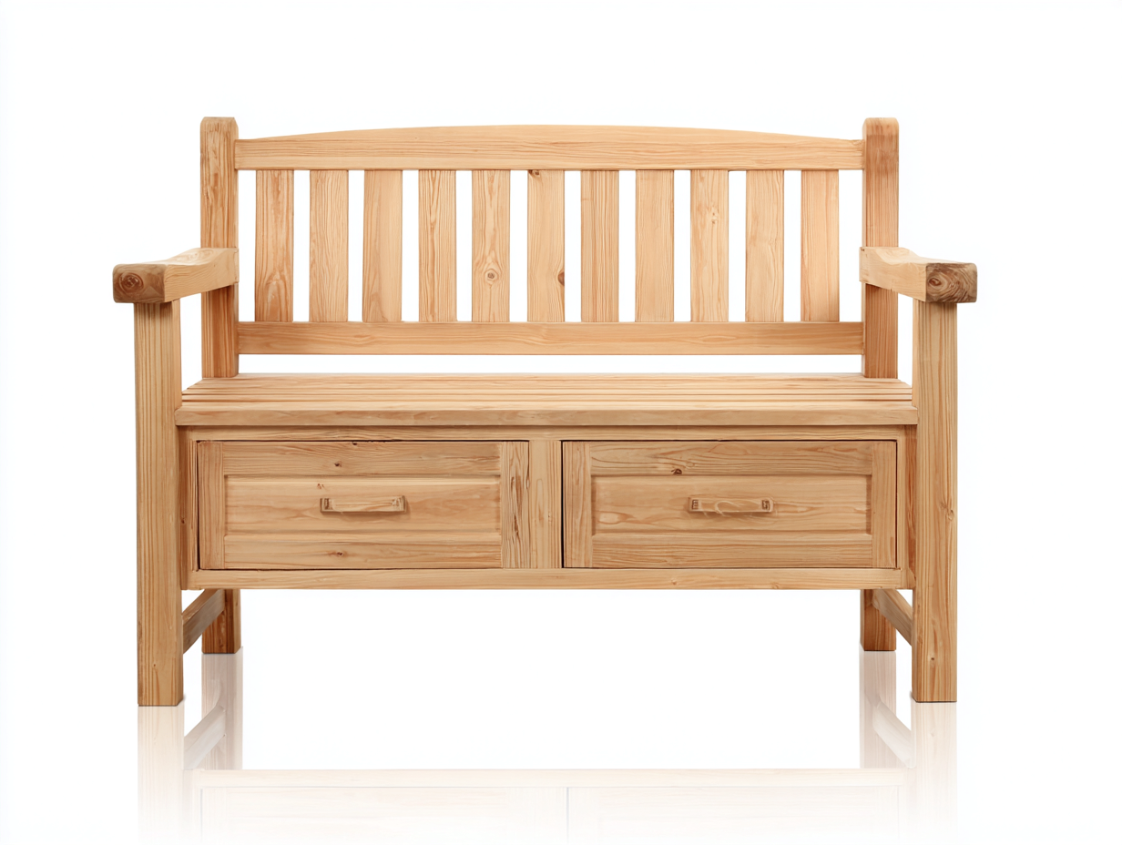 Panche da giardino - legno - 136x60x90 cm - pino naturale - tradizionale-Dotihanest
