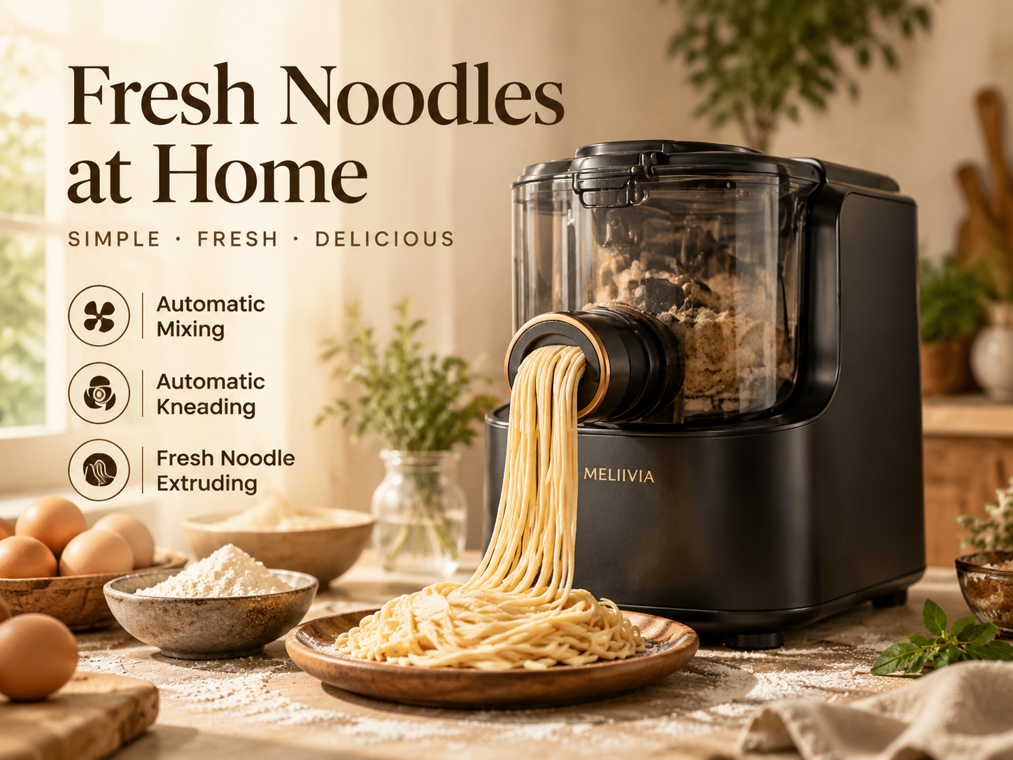 Meliivia Fresh Noodles at Home