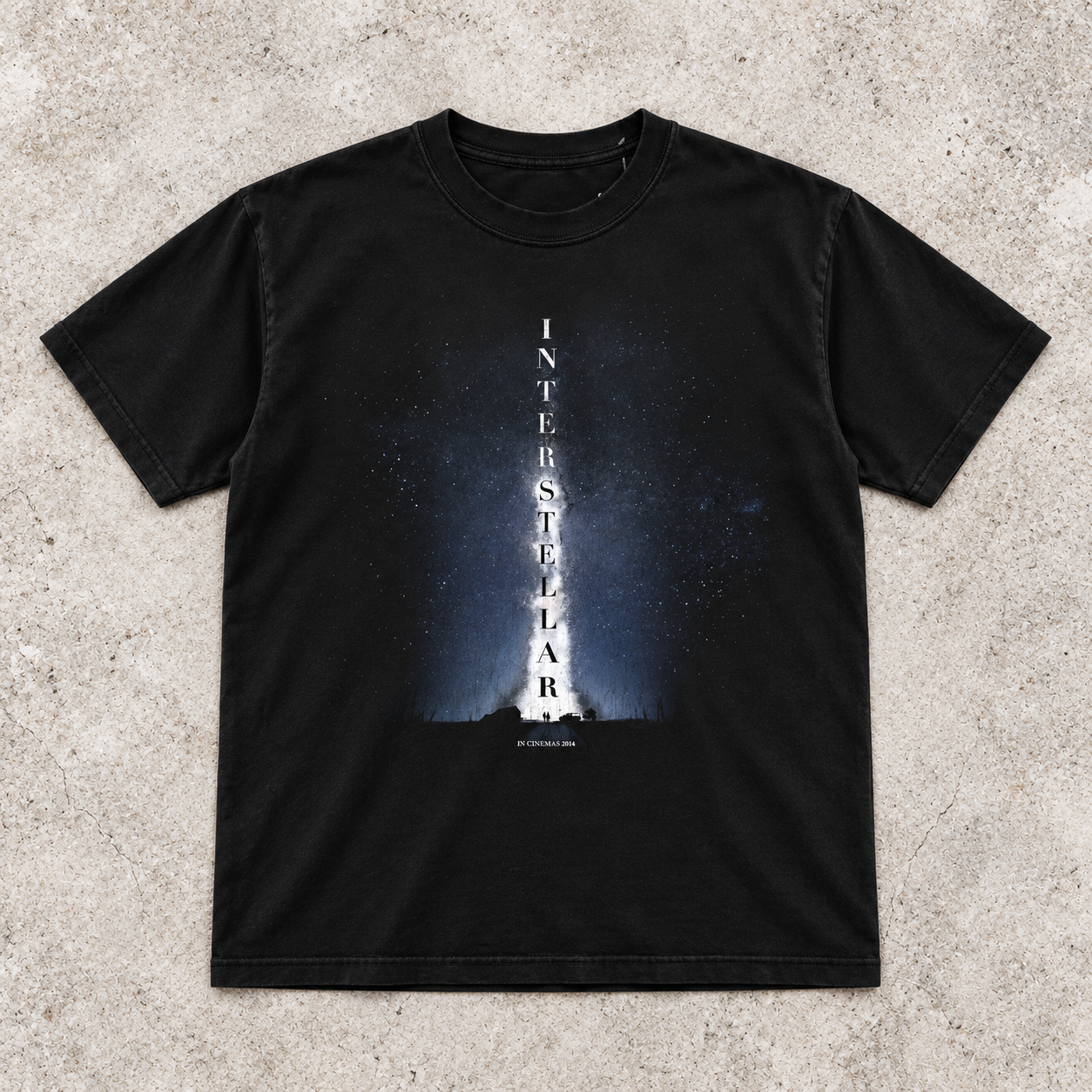 Vintage-Channel 2014 Interstellar Promo Black Tee
