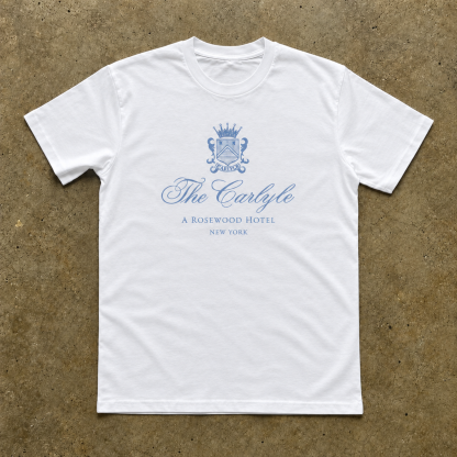 Vintage-Channel The Carlyle Hotel White Heavy Weight Tee