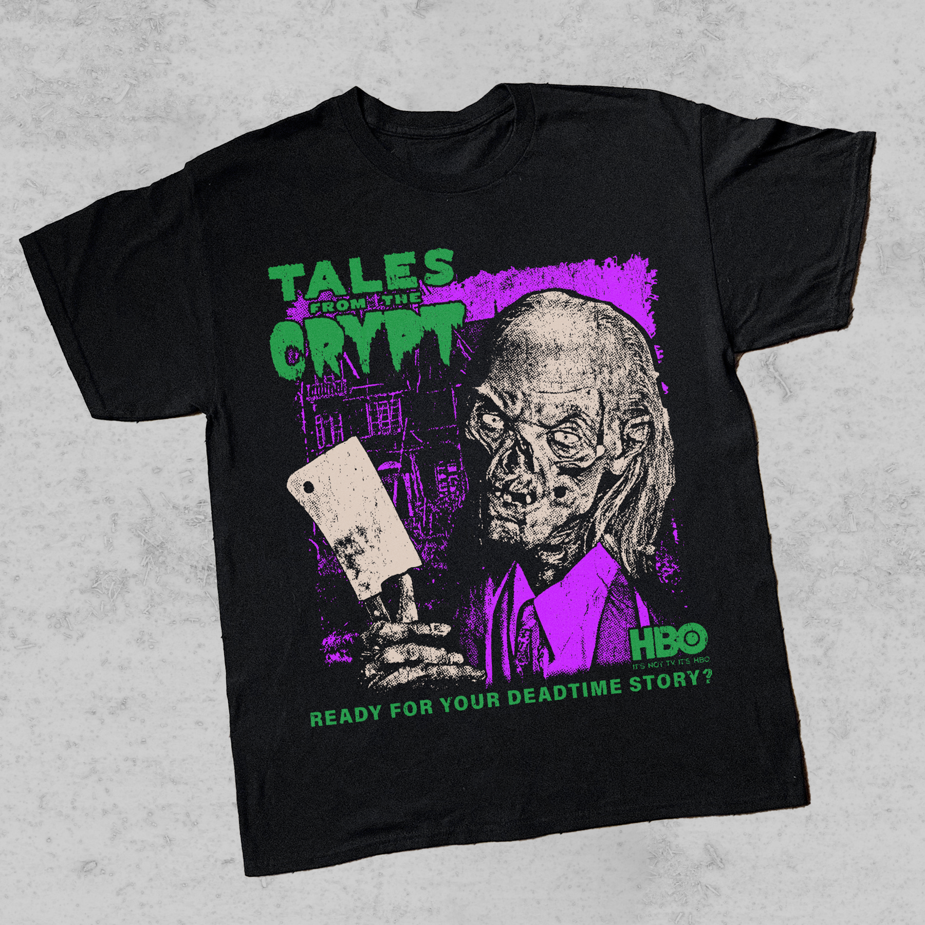Vintage-Channel Tales From The Crypt Black T-Shirt-Vintage-Channel