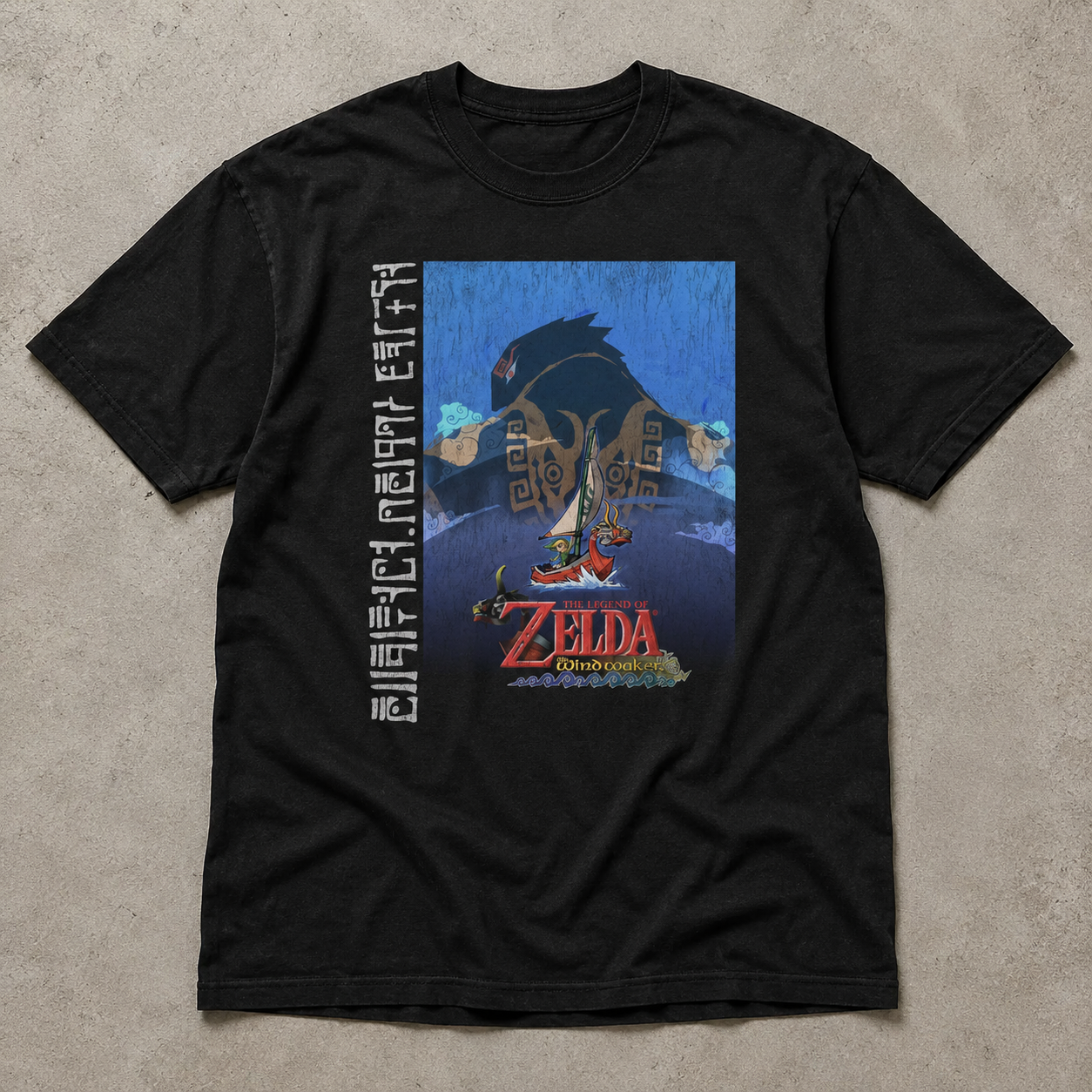 Vintage-Channel 2002 The Legend of Zelda The Windwaker Black Tee