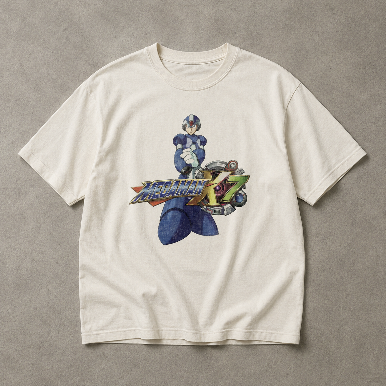 Vintage-Channel 2003 Megaman X7 White Tee