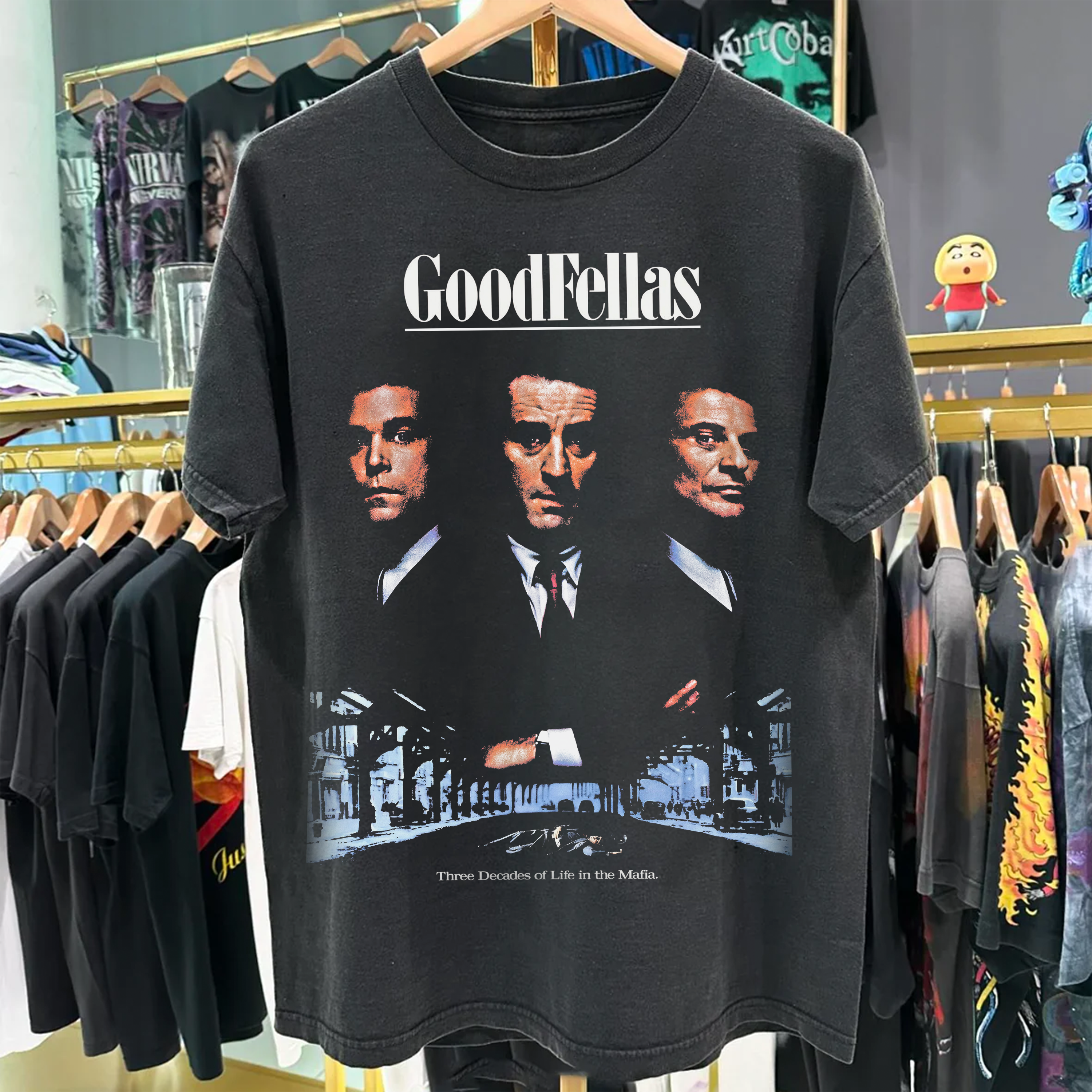 Vintage-Channel Goodfellas Black T-Shirt-Vintage-Channel