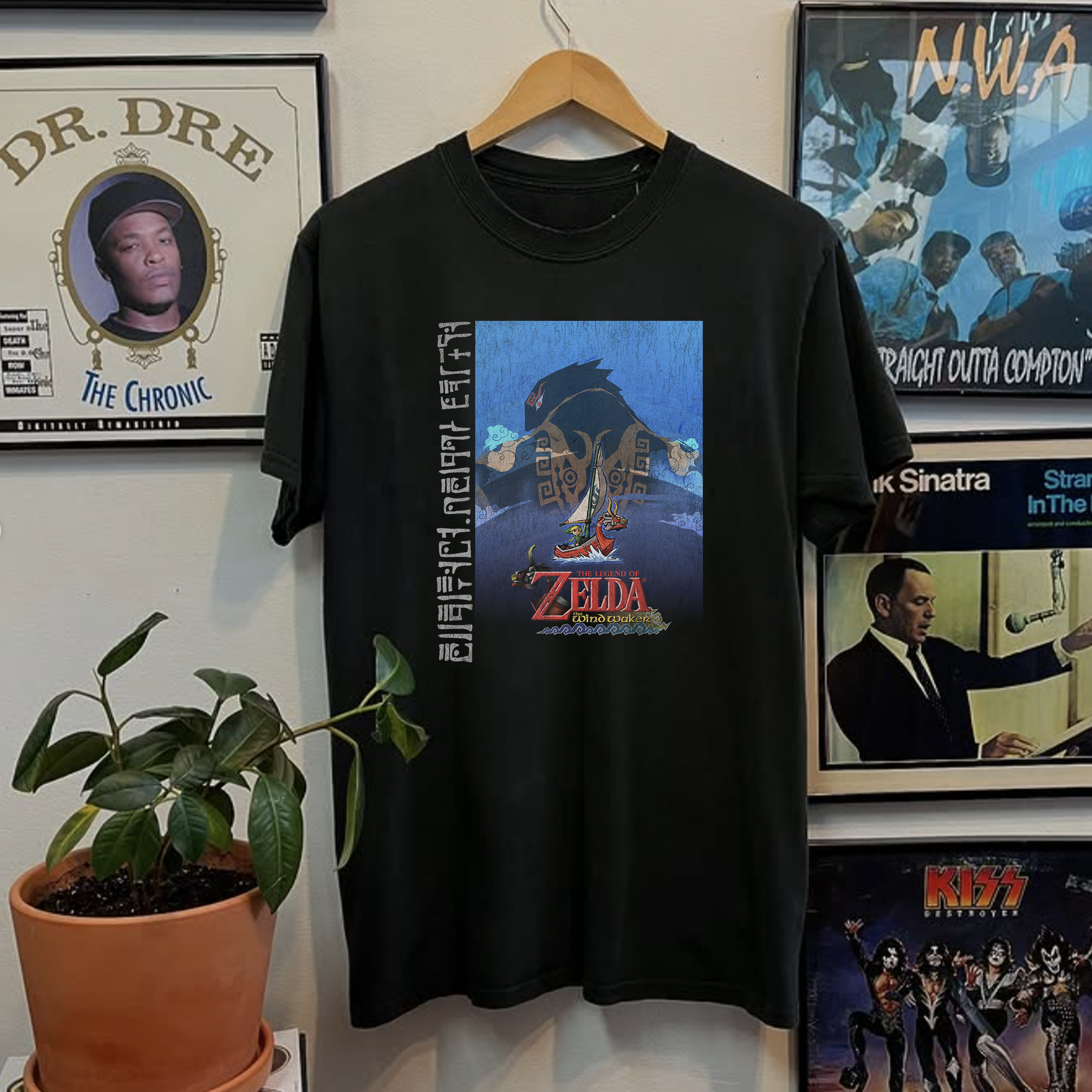 Vintage-Channel 2002 The Legend of Zelda The Windwaker Black Tee-Vintage-Channel