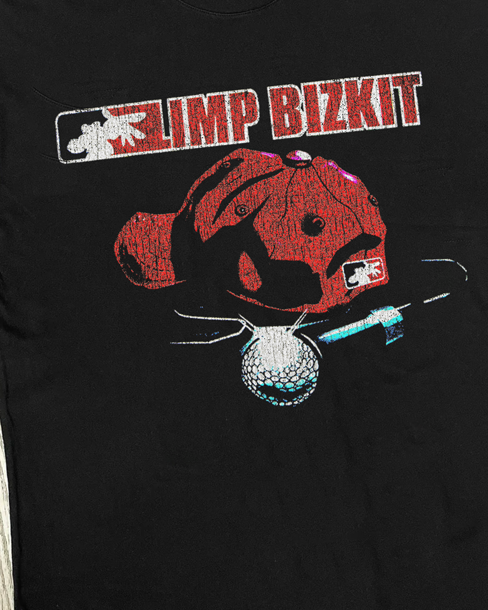 Vintage-Channel 00 Limp Bizkit Cut Off Black Tank Top-Vintage-Channel