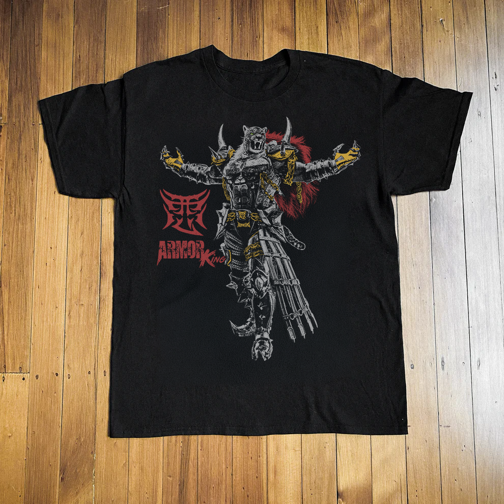 Vintage-Channel Armor King Black Tee-Vintage-Channel