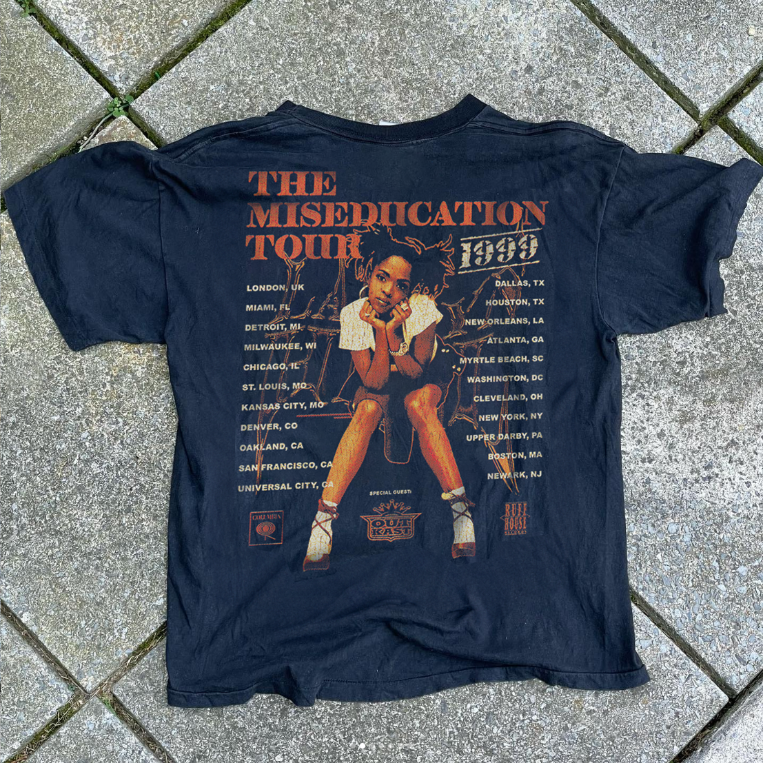 Vintage-Channel Lauryn Hill - Miseducation Tour 1999 - Black T-Shirt-Vintage-Channel