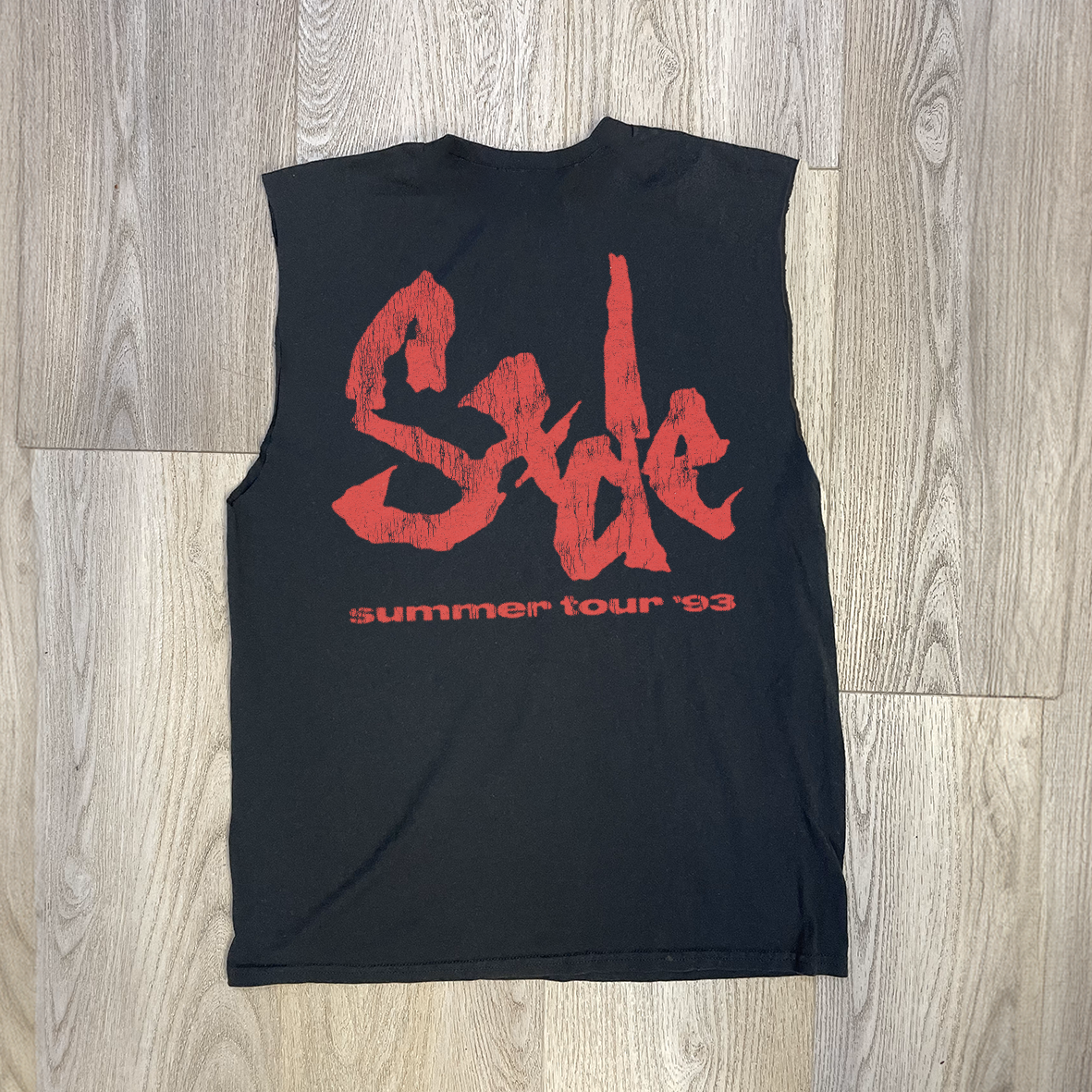 Vintage-Channel Sade '93 Tour Promo Black Cut Off Tank Top-Vintage-Channel